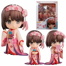 In Stock Original GOOD SMILE GSC 1114 NENDOROID Kato Megumi Kimono How To Cultivate Passersby and Female Owners Model Toys Gifts