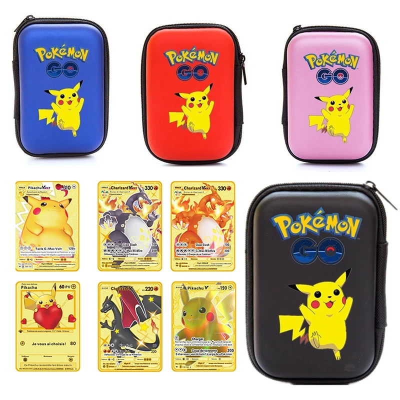 Pokemon Cards Covers Pouch Pikachu Album Book 50 Capacity Card Holder Album Hard Case Book GX MEGA Gold Metal Card Kids Gift
Pokemon Cards Covers Pouch Pikachu Album Book 50 Capacity Card Holder Album Hard Case Book GX MEGA Gold Metal Card Kids Gift