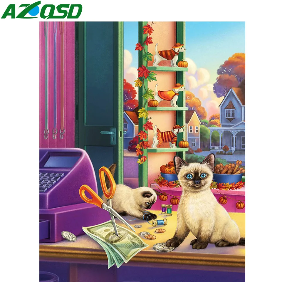 AZQSD Coloring By Numbers Animal Canvas HandPainted Gift Paint By Numbers With Frame Cat 60x75cm Framed Modern Decor For Home
AZQSD Coloring By Numbers Animal Canvas HandPainted Gift Paint By Numbers With Frame Cat 60x75cm Framed Modern Decor For Home