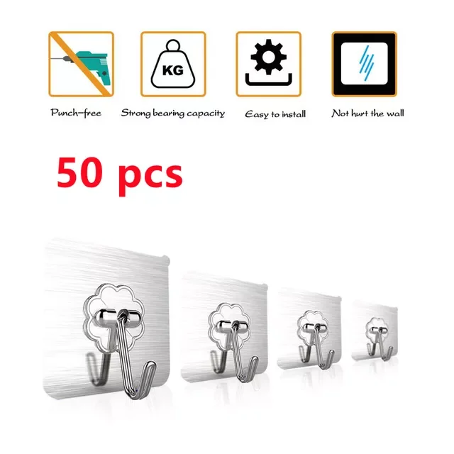 Double-Sided adhesive Wall Hooks Hanger Strong Transparent Hooks Suction Cup Sucker Wall Storage Holder For Kitchen Bathroom
Double-Sided adhesive Wall Hooks Hanger Strong Transparent Hooks Suction Cup Sucker Wall Storage Holder For Kitchen Bathroom
