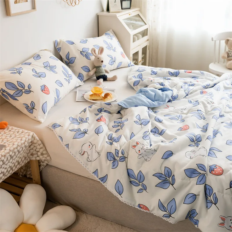 Washed Quilt Air-conditioning Summer Quilt Office Single and Double Summer Blanket Printing Lunch Break Air-conditioning Quilt
Washed Quilt Air-conditioning Summer Quilt Office Single and Double Summer Blanket Printing Lunch Break Air-conditioning Quilt