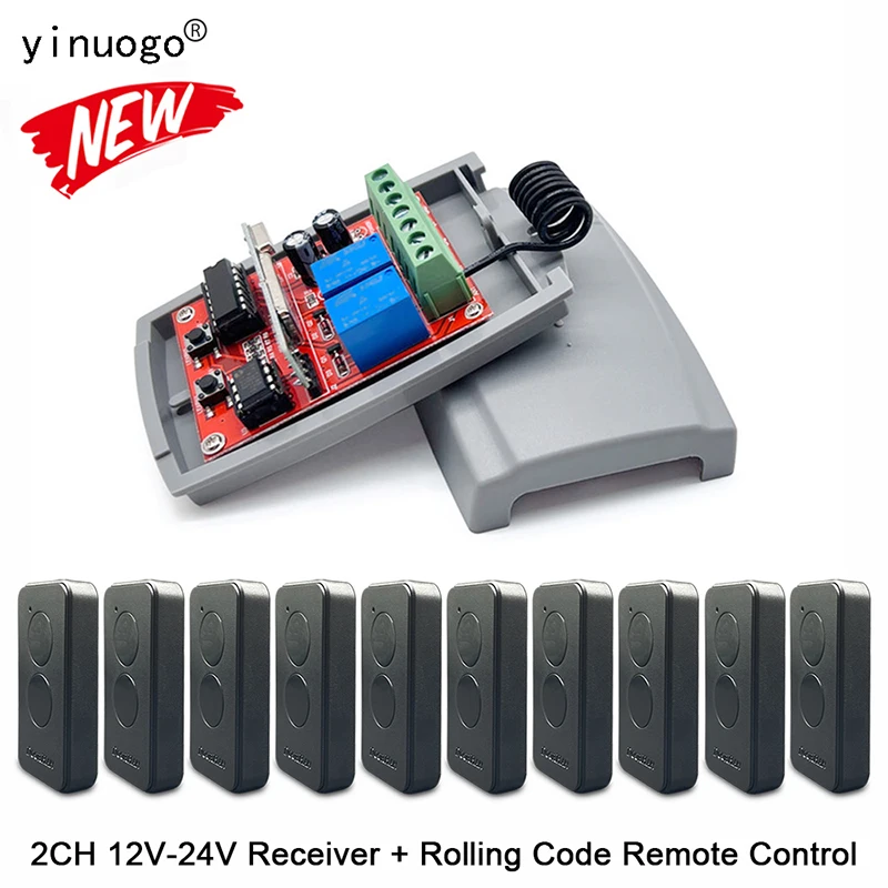 For DOORHAN TRANSMITTER 2 4 PRO 433MHz Dynamic Code Key and Garage Door Receiver Command Switch Controller 12V-24V 2CH 433MHz
For DOORHAN TRANSMITTER 2 4 PRO 433MHz Dynamic Code Key and Garage Door Receiver Command Switch Controller 12V-24V 2CH 433MHz