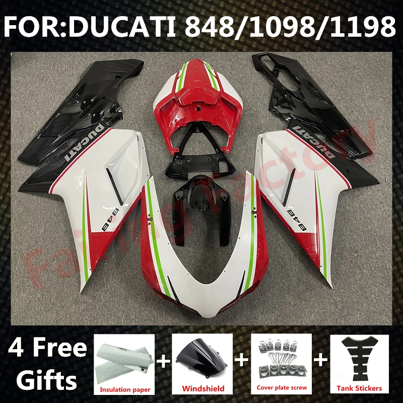 New ABS Motorcycle Full Fairings Kit Fit for DUCATI 848 1098 1198 2007 2008 2009 2010 2011 2012 Bodywork Fairing set red white
New ABS Motorcycle Full Fairings Kit Fit for DUCATI 848 1098 1198 2007 2008 2009 2010 2011 2012 Bodywork Fairing set red white