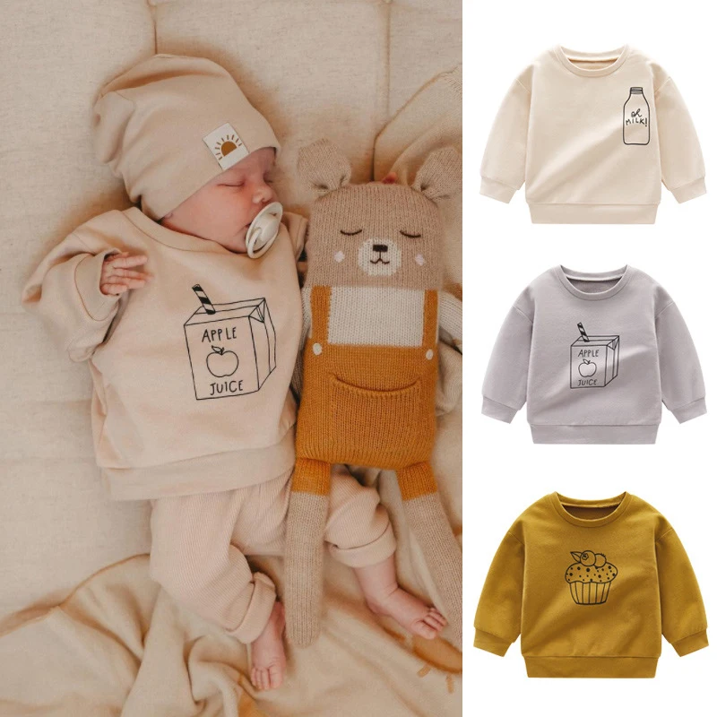 Spring Autumn Korean Style Baby Girls Boys Pullover Tops Long Sleeve Cotton Printing T-shirt Baby Girls Boys T-shirt
Spring Autumn Korean Style Baby Girls Boys Pullover Tops Long Sleeve Cotton Printing T-shirt Baby Girls Boys T-shirt