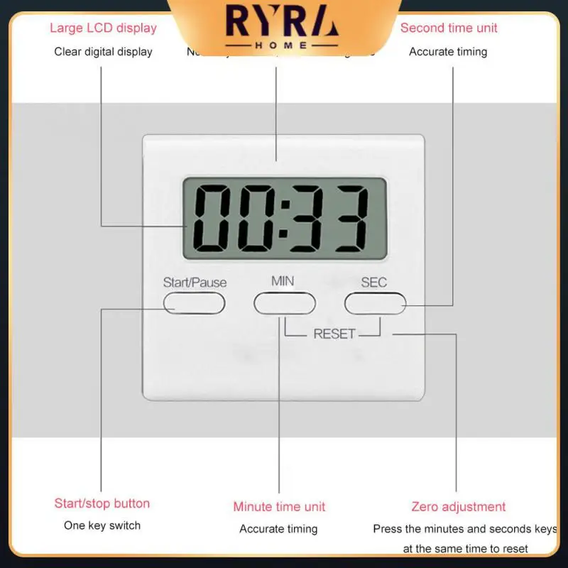For Cooking Baking Sports Games Office Cooking Baking Sport Alarm Retractable Bracket Clear Numbers Digital Kitchen Timer Timer 
For Cooking Baking Sports Games Office Cooking Baking Sport Alarm Retractable Bracket Clear Numbers Digital Kitchen Timer Timer
