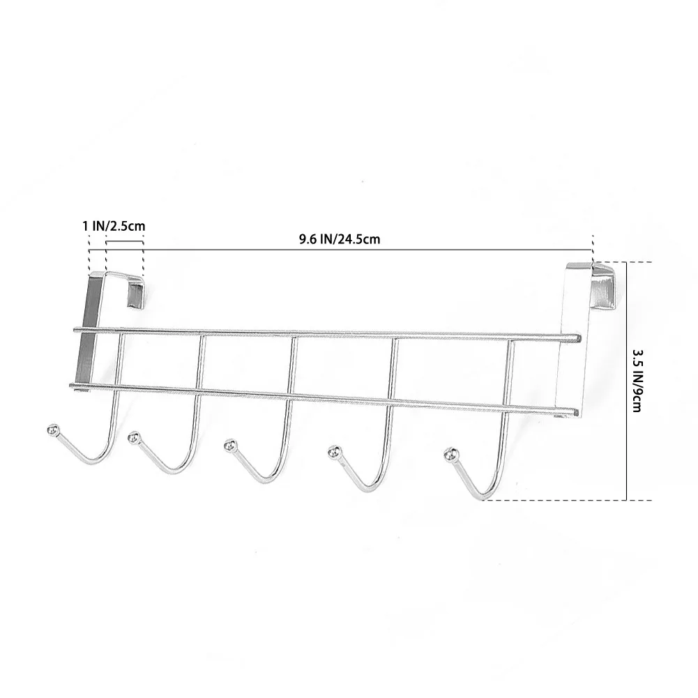 5 Hooks Over The Door Hooks Home Bathroom Organizer Rack Clothes Towel Hanger Kitchen Punch-free Cabinets Storage Rack
5 Hooks Over The Door Hooks Home Bathroom Organizer Rack Clothes Towel Hanger Kitchen Punch-free Cabinets Storage Rack