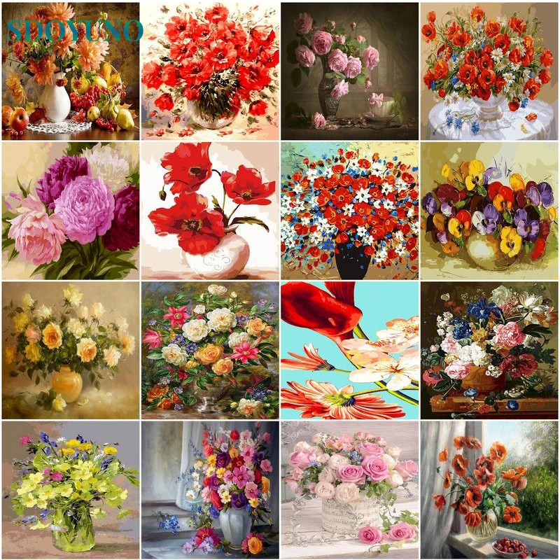 SDOYUNO Coloring By Numbers Painting By Numbers Flowers On Canvas Drawing Figure Oil Painting HandPainted Kit Home Decor Gift
SDOYUNO Coloring By Numbers Painting By Numbers Flowers On Canvas Drawing Figure Oil Painting HandPainted Kit Home Decor Gift