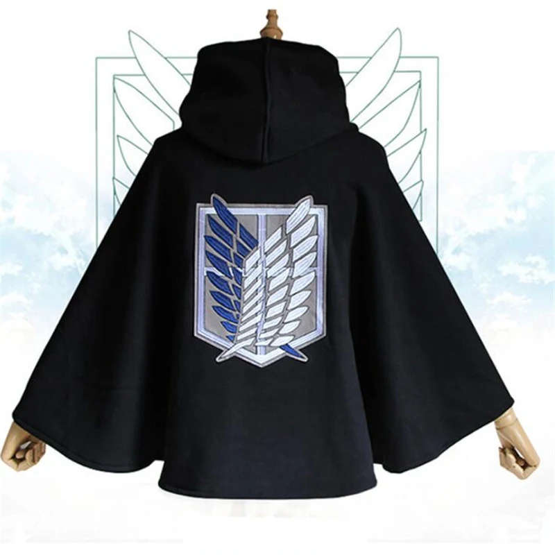 Japanese Anime Attack On Titan Cloak Gloves Shingeki No Kyojin Hoodie Scouting Legion Costume Cosplay Green Cape 
Japanese Anime Attack On Titan Cloak Gloves Shingeki No Kyojin Hoodie Scouting Legion Costume Cosplay Green Cape