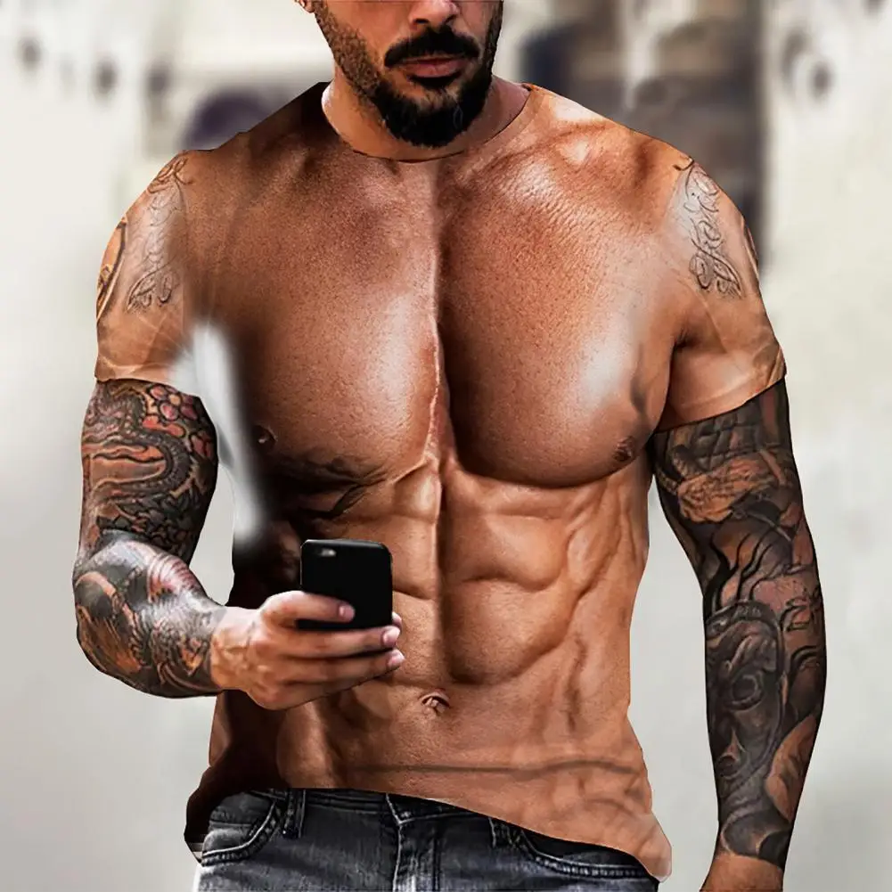 Men T-shirt Funny Clothing Breathable Good Skin-touch Summer Shirt Summer Shirt for Home
Men T-shirt Funny Clothing Breathable Good Skin-touch Summer Shirt Summer Shirt for Home