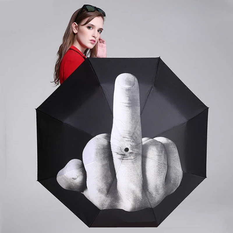 Cool Middle Finger Emblem Umbrellas Rain Women Umbrella Men Windproof Folding Parasol Personality Black Middle Finger Umbrella
Cool Middle Finger Emblem Umbrellas Rain Women Umbrella Men Windproof Folding Parasol Personality Black Middle Finger Umbrella