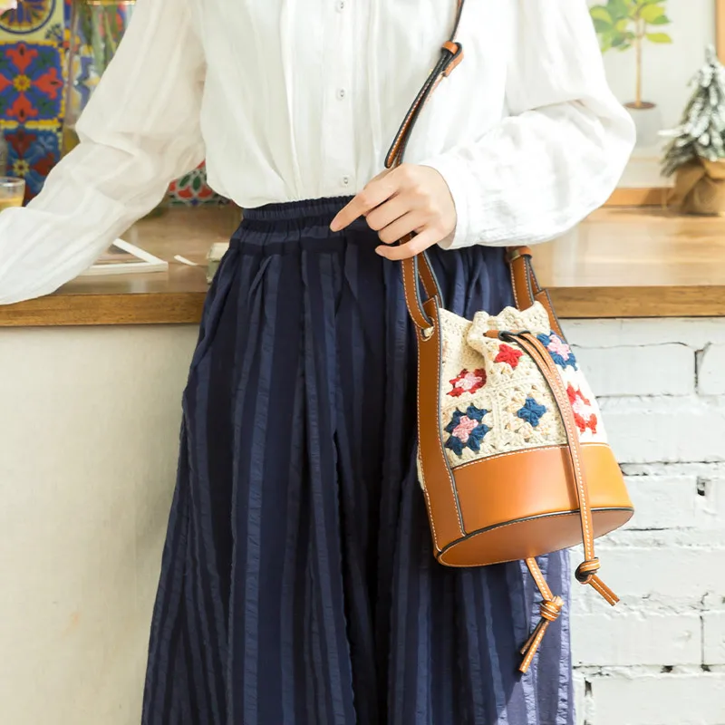 Susan's Family Granny Check Crossbody Bag Handmade Crochet DIY Material Knitting Kit PU Leather Bag Material Package
Susan's Family Granny Check Crossbody Bag Handmade Crochet DIY Material Knitting Kit PU Leather Bag Material Package