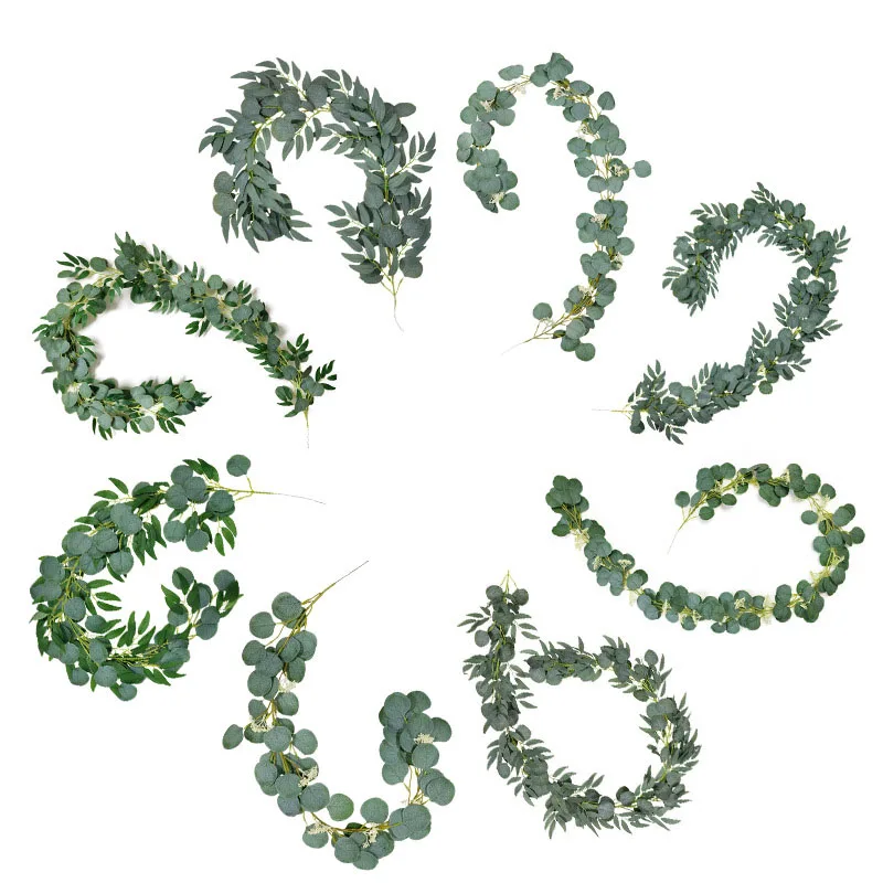 1M/2M Eucalyptus Artificial Flowers Christmas Garland for Wedding Home Room Decoration Garden Arch DIY Fake Plant Lvy Vine
1M/2M Eucalyptus Artificial Flowers Christmas Garland for Wedding Home Room Decoration Garden Arch DIY Fake Plant Lvy Vine