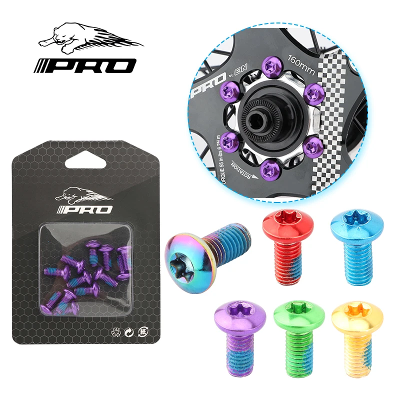 IIIPRO MTB Disc Brake Fixing Screw 12PCS T25 six Colors Alloy Steel Mountain Road Foldable Cycling Bicycle Universal Accessories
IIIPRO MTB Disc Brake Fixing Screw 12PCS T25 six Colors Alloy Steel Mountain Road Foldable Cycling Bicycle Universal Accessories