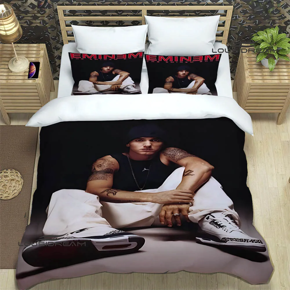 

Eminem hip -hop singer print Bedding Sets exquisite bed supplies set duvet cover comforter set bedding set luxury birthday gift