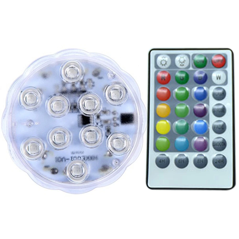 12 LED Low Noise Illumination Swimming Pool Waterproof Timing Decoration RGB Submarine Aquarium Light Home Remote Controlled
12 LED Low Noise Illumination Swimming Pool Waterproof Timing Decoration RGB Submarine Aquarium Light Home Remote Controlled