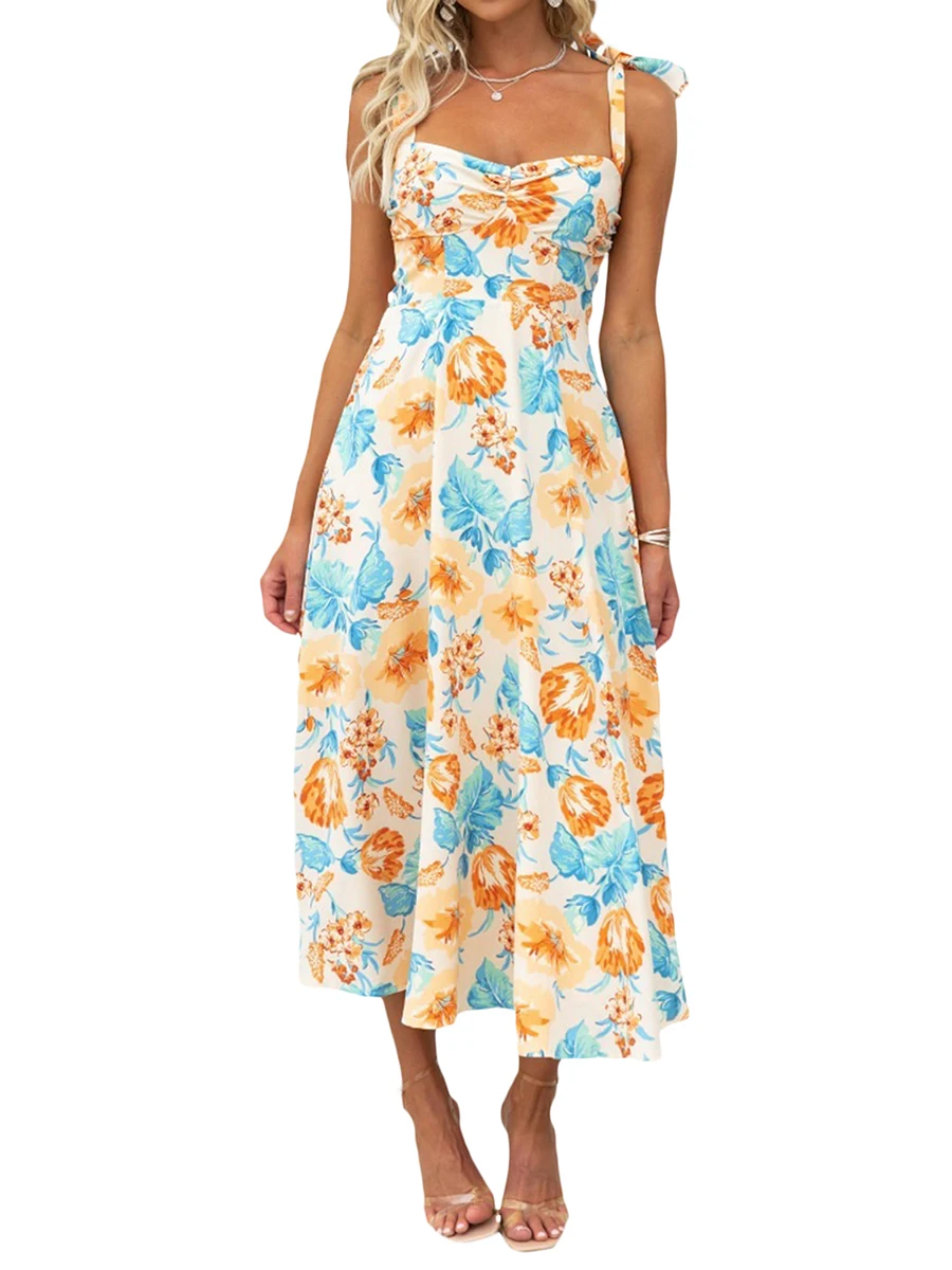 

Женское длинное платье с запахом Y2k, платье средней длины без рукавов с глубоким вырезом, кружевной отделкой, сарафан на бретелях-спагетти с качели