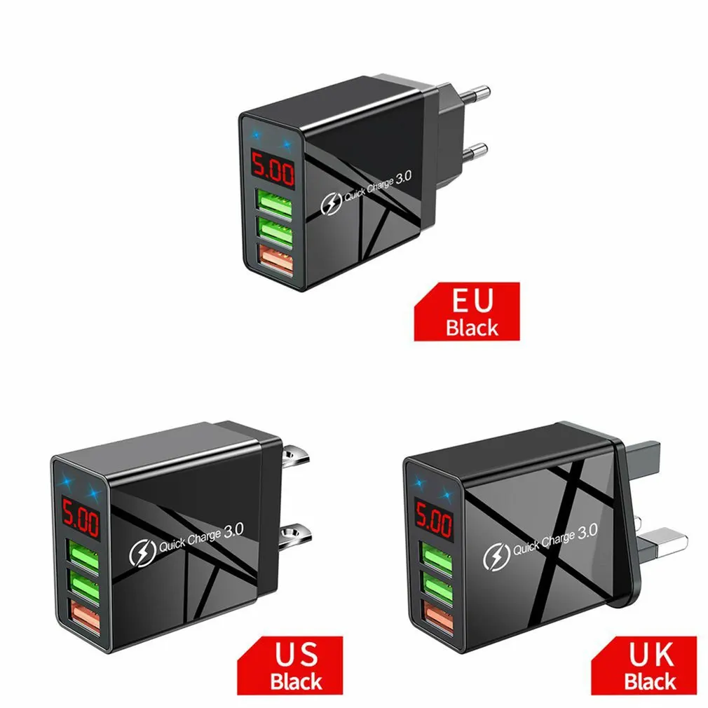 Led Display Fast Charger Quick charge 3.0 QC 30W USB Charger For iPhone 13 Phone Wall Charger For Samsung s10 Xiaomi 9
Led Display Fast Charger Quick charge 3.0 QC 30W USB Charger For iPhone 13 Phone Wall Charger For Samsung s10 Xiaomi 9