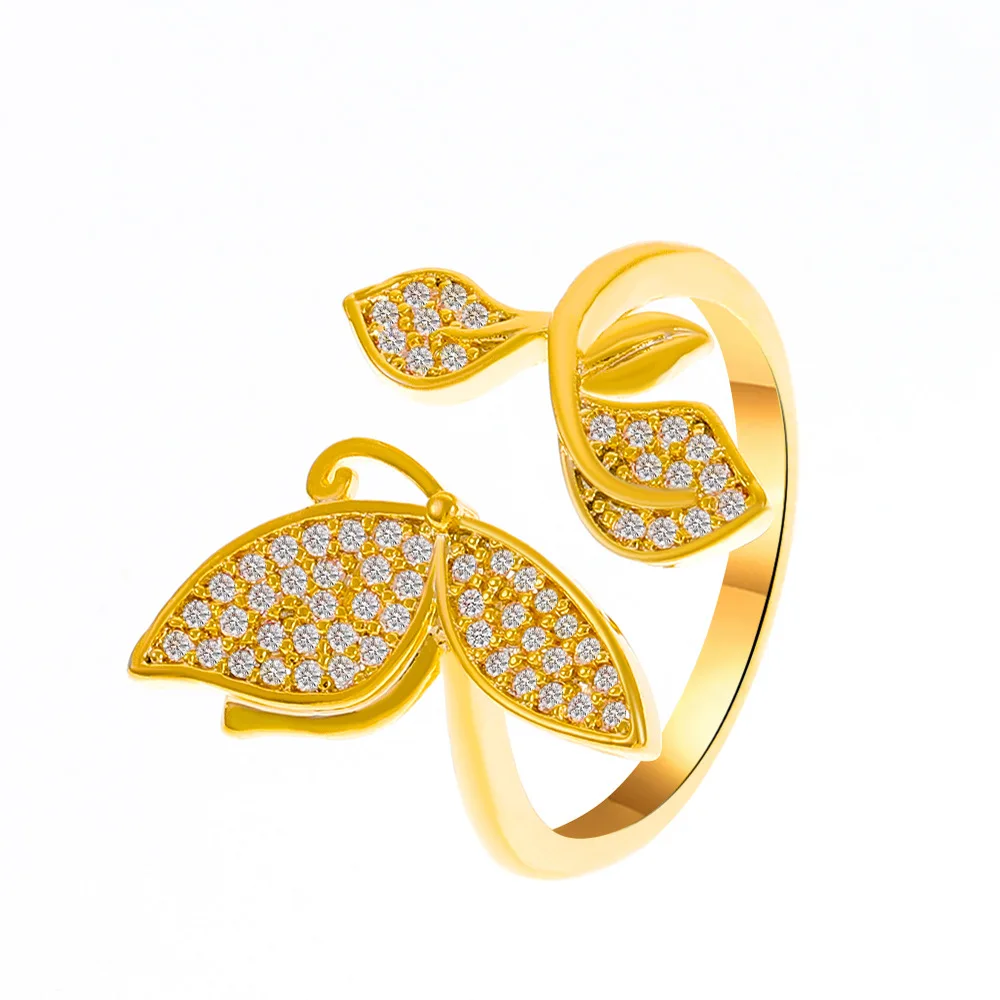 New Ins Full Diamond Butterfly Rings for Women Female Fashion Light Luxury Leaf Ring Geometric Open Index Finger Ring Jewelry
New Ins Full Diamond Butterfly Rings for Women Female Fashion Light Luxury Leaf Ring Geometric Open Index Finger Ring Jewelry