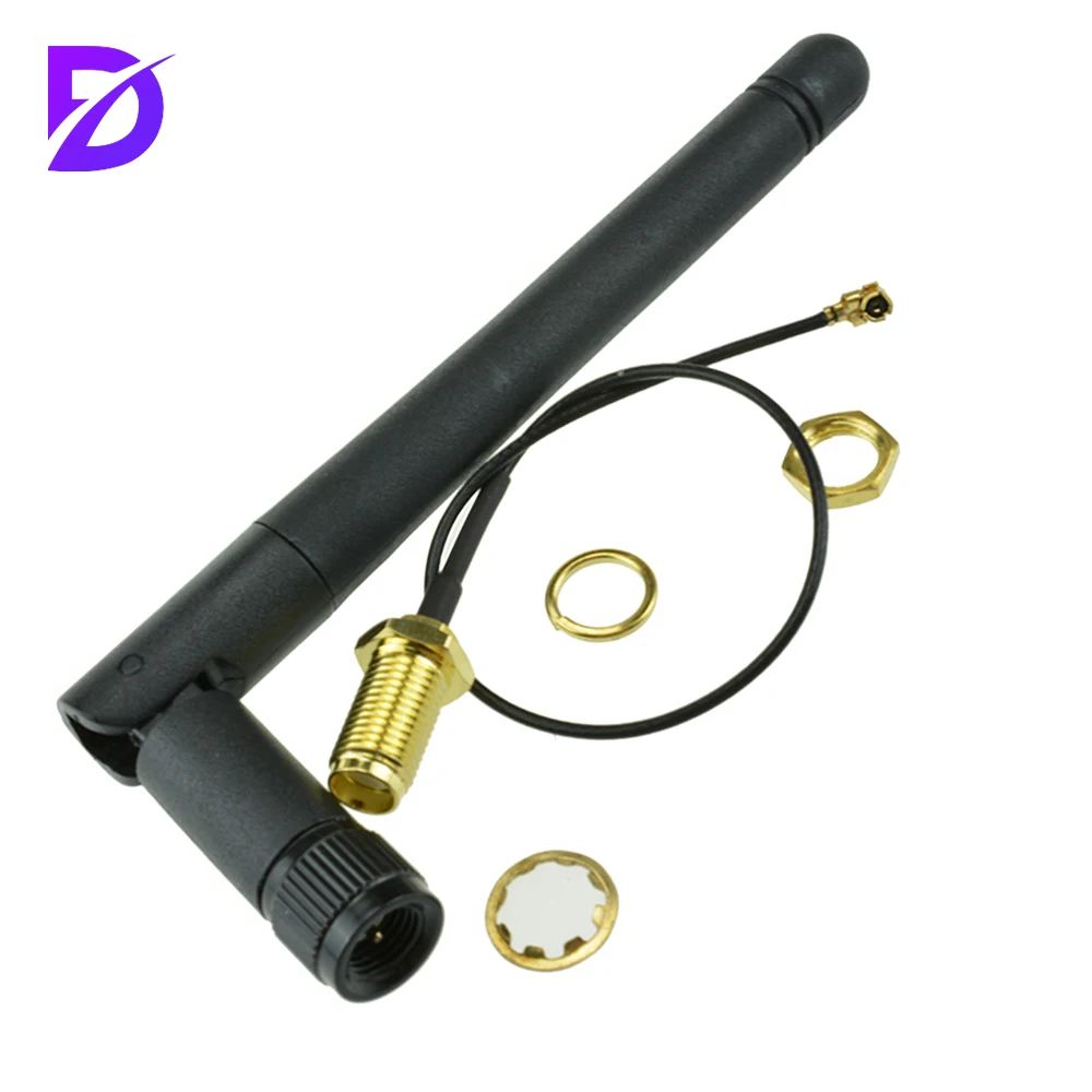 2.4G Wireless SMA Antenna IPEX Extension Cable 3DBI Gain Antenna for ESP8266 ESP-02/ESP-05/ESP-07 NRF24L01+ PA CC2500
2.4G Wireless SMA Antenna IPEX Extension Cable 3DBI Gain Antenna for ESP8266 ESP-02/ESP-05/ESP-07 NRF24L01+ PA CC2500