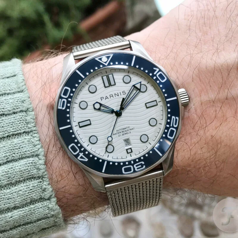 Fashion Parnis 42mm Blue Bezel Automatic Mechanical Men's Watch Sapphire Crystal Miyota 8215 Wristwatch 2022 Wih Box Gift Clock
Fashion Parnis 42mm Blue Bezel Automatic Mechanical Men's Watch Sapphire Crystal Miyota 8215 Wristwatch 2022 Wih Box Gift Clock