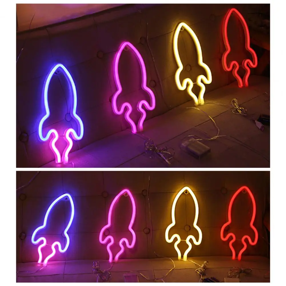 LED Rocket Lamp Unique Creative Shape Energy-saving Rocket Shaped Neon Sign Lamp Wall Ornament Party Accessories
LED Rocket Lamp Unique Creative Shape Energy-saving Rocket Shaped Neon Sign Lamp Wall Ornament Party Accessories