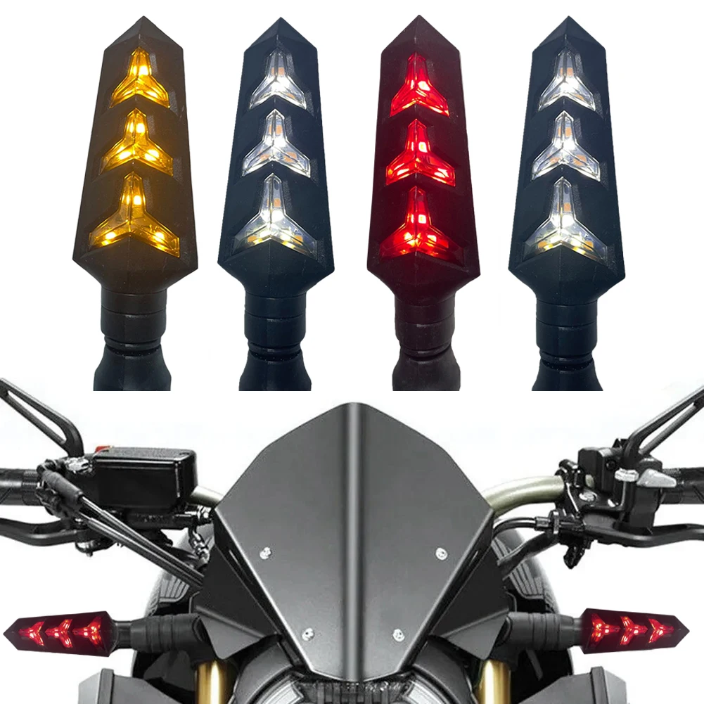 New 2Pcs Motorcycle LED Turn Signal DRL Universal 12V Amber Flowing Water Turn Signal Indicator For Motorcycle Electric Scooter
New 2Pcs Motorcycle LED Turn Signal DRL Universal 12V Amber Flowing Water Turn Signal Indicator For Motorcycle Electric Scooter
