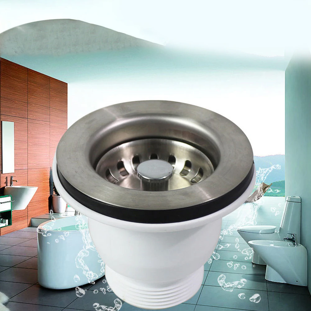 Sink Filter Kitchen 60mm Stainless Steel Sink Mini Basket Strainer Waste Kit 85mm Flange Bathroom Sink Strainer
Sink Filter Kitchen 60mm Stainless Steel Sink Mini Basket Strainer Waste Kit 85mm Flange Bathroom Sink Strainer