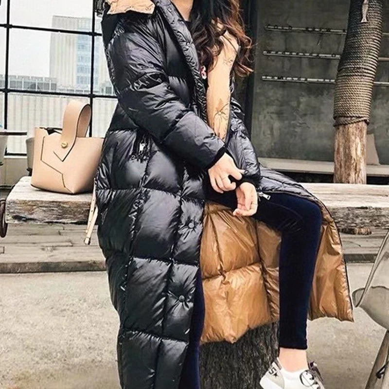 KBAT 90% White Duck Down Jacket Women Lightweight Bodywarm Hooded Parka Loose Long Women's Windproof Rainproof Puffer Coat
KBAT 90% White Duck Down Jacket Women Lightweight Bodywarm Hooded Parka Loose Long Women's Windproof Rainproof Puffer Coat
