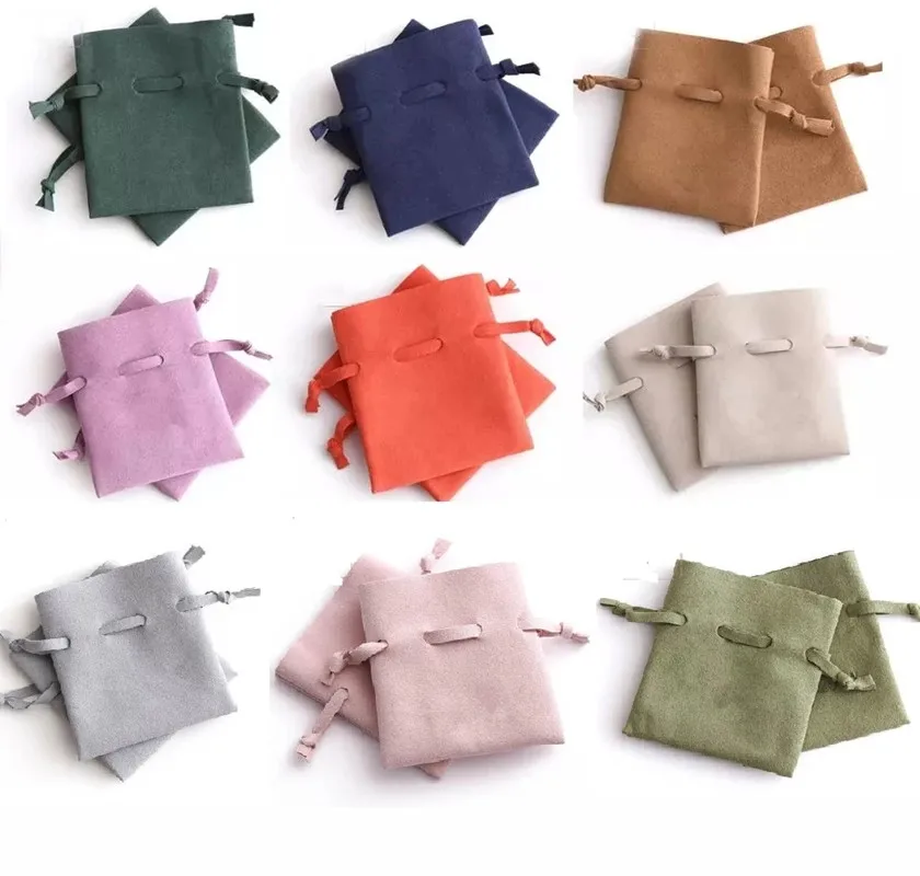 

Microfiber Jewelry Packaging Velvet Envelope Pouches Chic Small Christmas Wedding Presents Gift Pouch for Ring Earrings Necklace