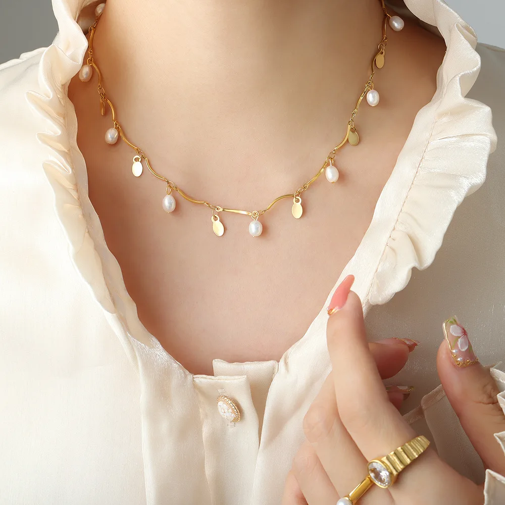 French Baroque Necklace Multi style Stainless Steel Collar Bones Gentle and Sweet Women's Necklace Wedding Accessories
French Baroque Necklace Multi style Stainless Steel Collar Bones Gentle and Sweet Women's Necklace Wedding Accessories