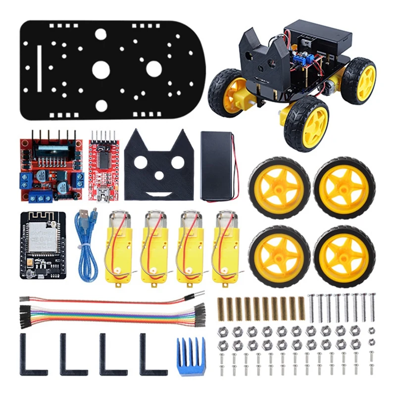 DIY Smart Car Robot Kit For Arduino 4WD Wifi ESP32 CAM Dolly Kit Easy Assembly With Camera Kit
DIY Smart Car Robot Kit For Arduino 4WD Wifi ESP32 CAM Dolly Kit Easy Assembly With Camera Kit