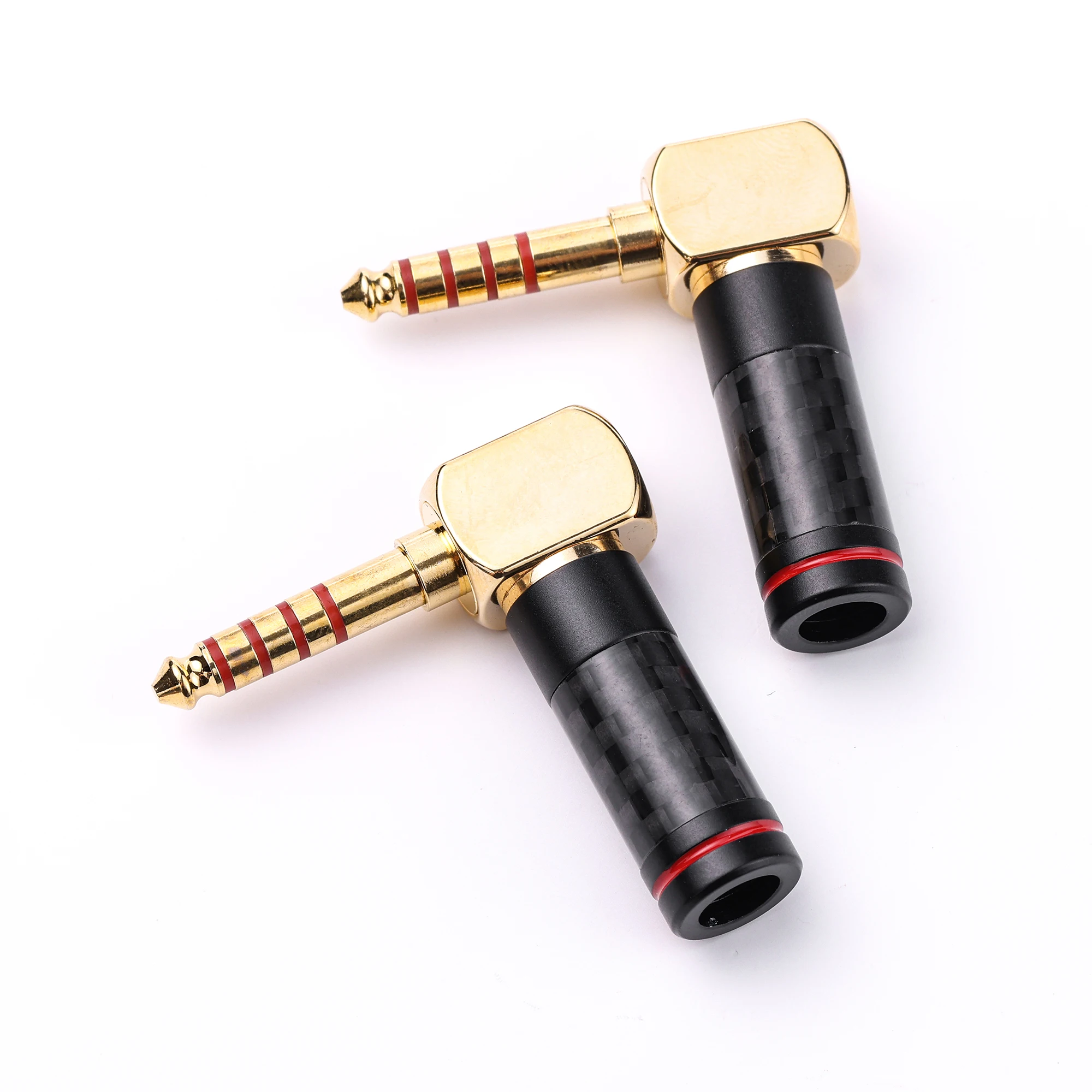Carbon fiber 4.4 pure copper curved plug 4.4mm balanced DIY headphone cable plug HiFi accessories
Carbon fiber 4.4 pure copper curved plug 4.4mm balanced DIY headphone cable plug HiFi accessories