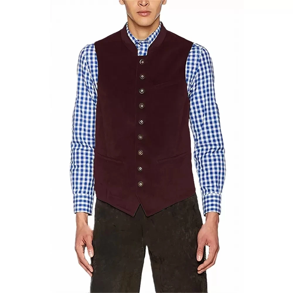 Жилет мужской с 4 карманами, приталенный повседневный деловой классический джентльменский жилет с отложным воротником и узором в елочку, для свадьбы
Жилет мужской с 4 карманами, приталенный повседневный деловой классический джентльменский жилет с отложным воротником и узором в елочку, для свадьбы