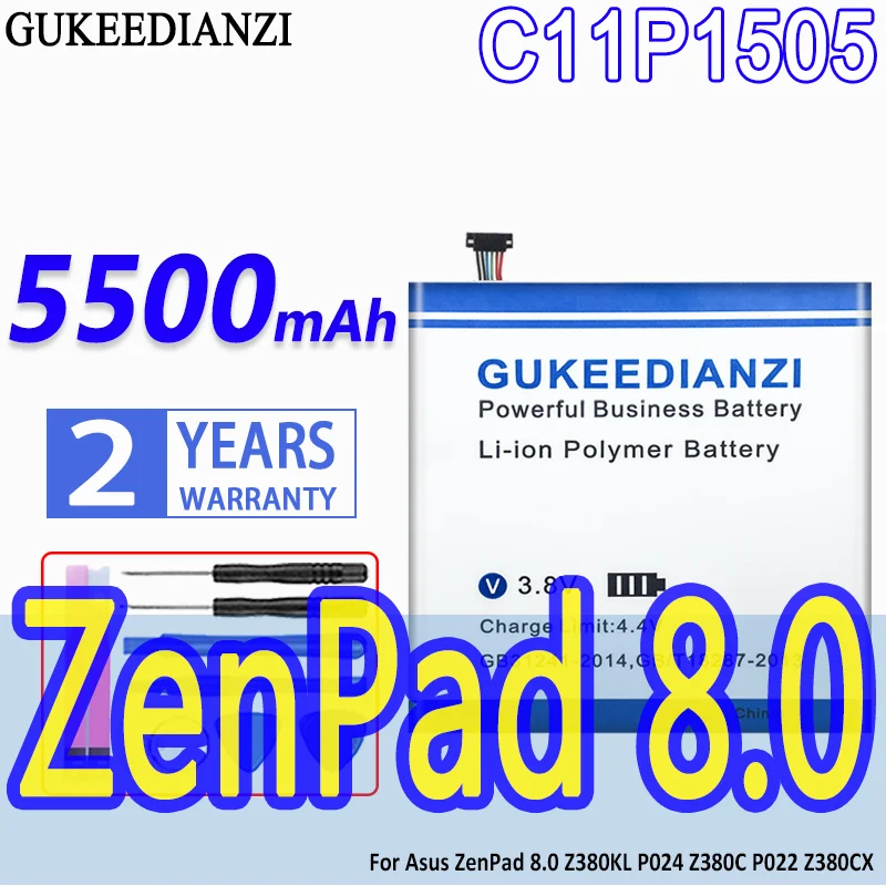 Сменный аккумулятор GUKEEDIANZI 5500 мАч C11P1505 для Asus ZenPad 8,0 Z380KL P024 Z380C P022 Z380CX, перезаряжаемые батареи
Сменный аккумулятор GUKEEDIANZI 5500 мАч C11P1505 для Asus ZenPad 8,0 Z380KL P024 Z380C P022 Z380CX, перезаряжаемые батареи