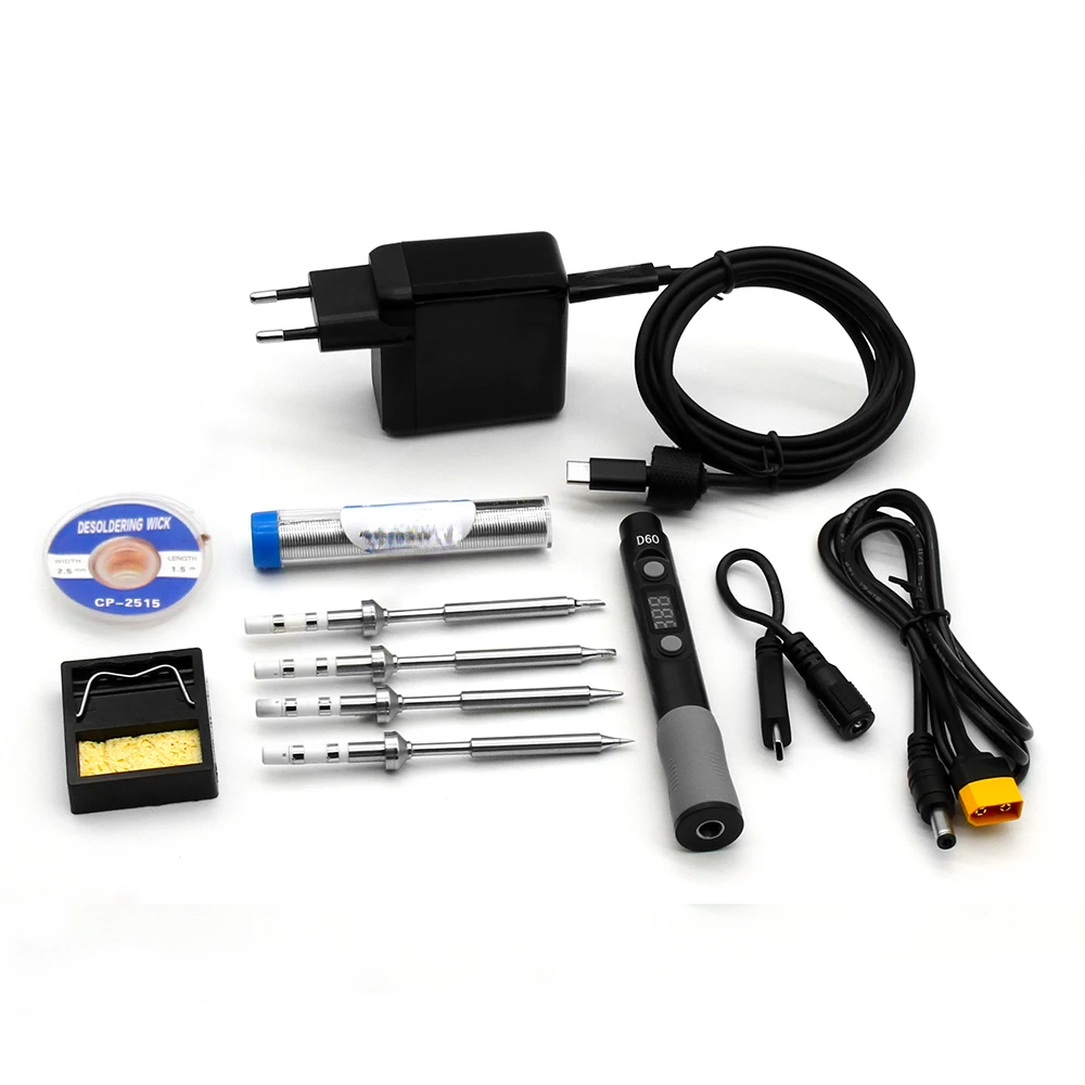 60W 12-24V Electric Soldering irons Tool Kit Adjustable Temperature Regulation Iron Tips Portable Welding tools
60W 12-24V Electric Soldering irons Tool Kit Adjustable Temperature Regulation Iron Tips Portable Welding tools