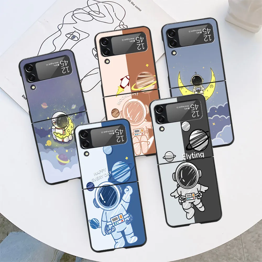 Чехол с мультяшным астронавтом для Samsung Galaxy Z Flip 3 4 5G Flip4 Flip3, черный твердый чехол для телефона из поликарбоната Zflip3 Zflip4, защитный чехол
Чехол с мультяшным астронавтом для Samsung Galaxy Z Flip 3 4 5G Flip4 Flip3, черный твердый чехол для телефона из поликарбоната Zflip3 Zflip4, защитный чехол