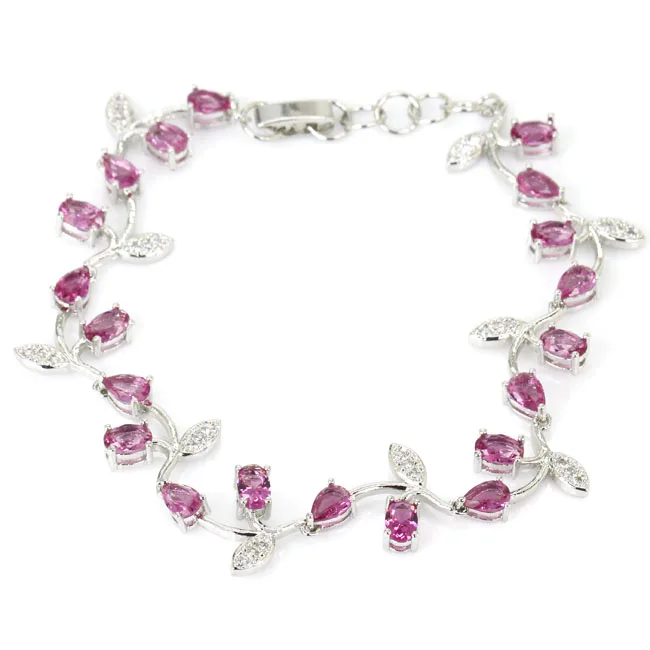 12g 925 SOLID STERLING SILVER BRACELET Elegant Tanzanite Pink Tourmaline Red Blood Rubies White CZ Gift For Girls
12g 925 SOLID STERLING SILVER BRACELET Elegant Tanzanite Pink Tourmaline Red Blood Rubies White CZ Gift For Girls
