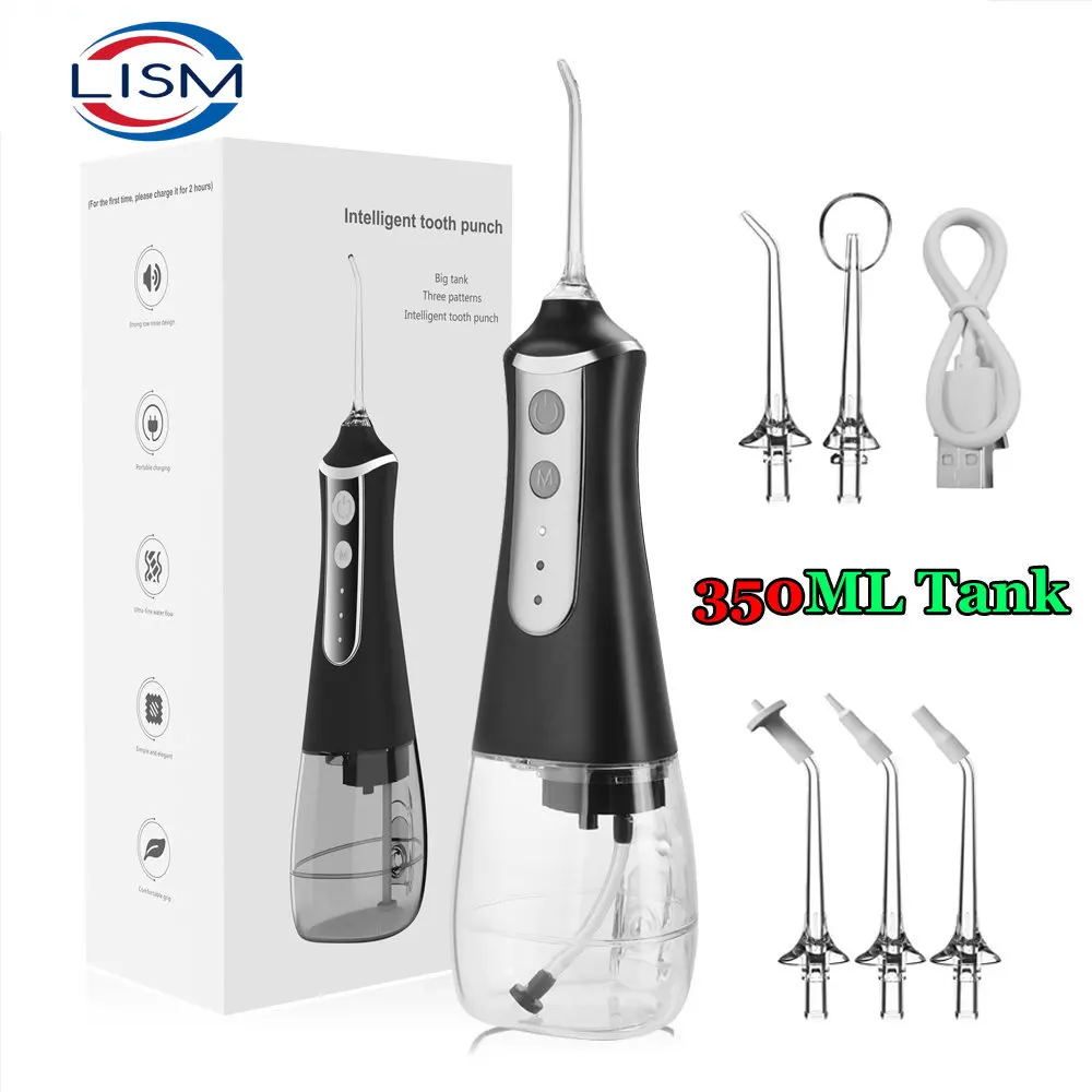LISM Oral Irrigator tooth scaler 3-speed adjustment Water Flosser Portable Dental Water Jet 350ML IPX6 Waterproof Teeth Cleaner
LISM Oral Irrigator tooth scaler 3-speed adjustment Water Flosser Portable Dental Water Jet 350ML IPX6 Waterproof Teeth Cleaner