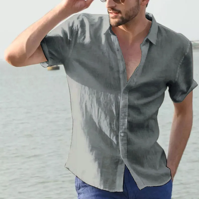 2023 Summer Original Design New Men's Solid Casual Short Sleeve Polo Collar Single breasted Cardigan Shirt Top Men's Clothing
2023 Summer Original Design New Men's Solid Casual Short Sleeve Polo Collar Single breasted Cardigan Shirt Top Men's Clothing