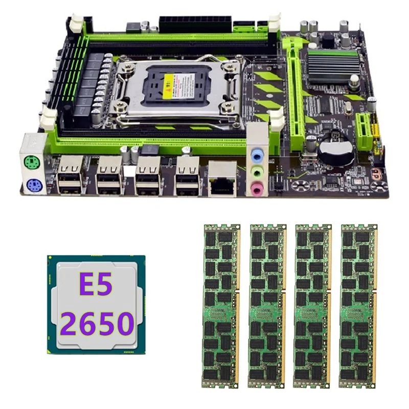 Материнская плата X79 + процессор E5 2650 + 4x4 ГБ DDR3 1600 МГц REG ECC ОЗУ комплект памяти LGA 2011 M.2 NVME материнская плата
Материнская плата X79 + процессор E5 2650 + 4x4 ГБ DDR3 1600 МГц REG ECC ОЗУ комплект памяти LGA 2011 M.2 NVME материнская плата