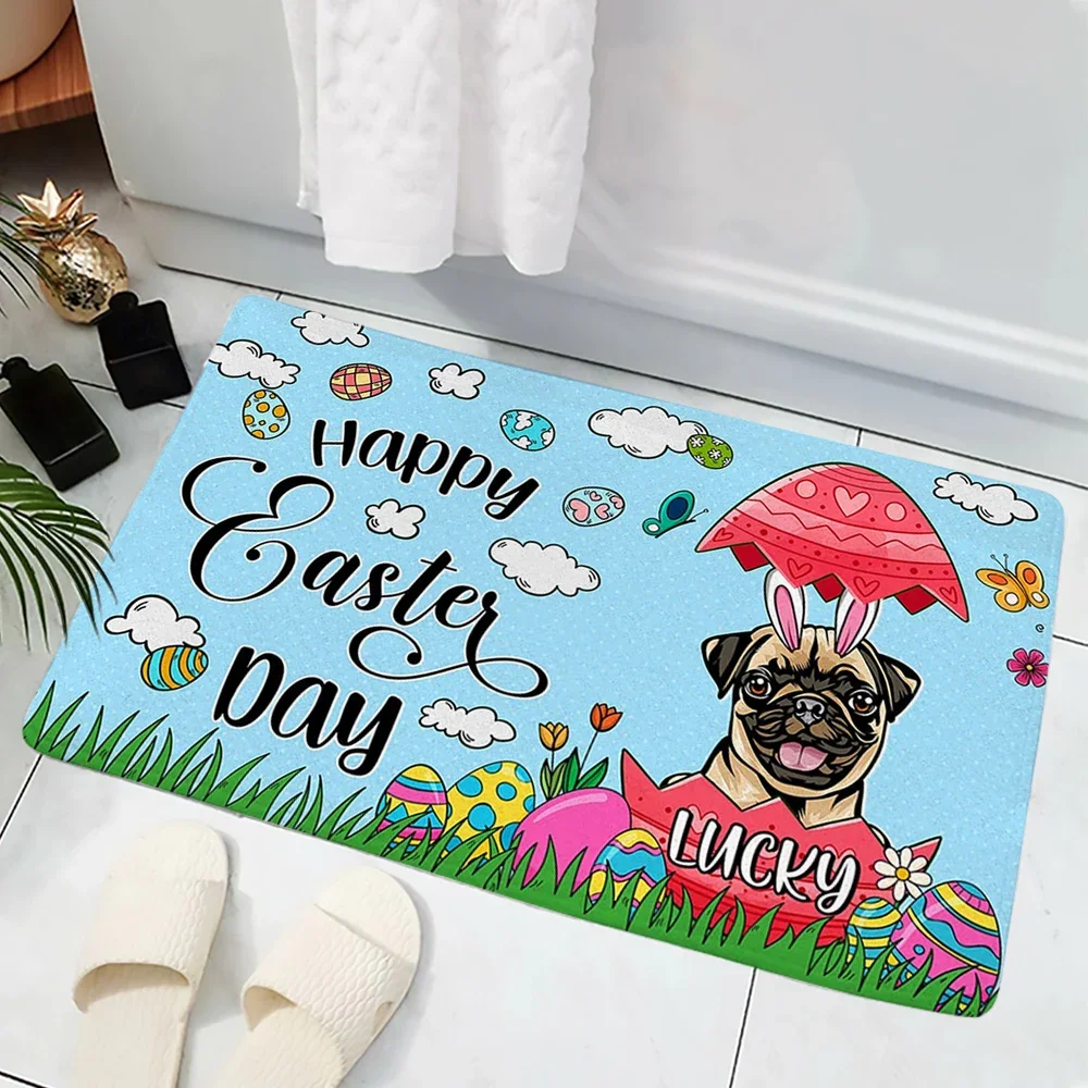 CLOOCL Happy Easter Days Door Mats DIY Name Pug Dogs Yorkshire Shih Tzu Print Carpets Flannel Indoor Floor Bath Rug Dropshipping
CLOOCL Happy Easter Days Door Mats DIY Name Pug Dogs Yorkshire Shih Tzu Print Carpets Flannel Indoor Floor Bath Rug Dropshipping