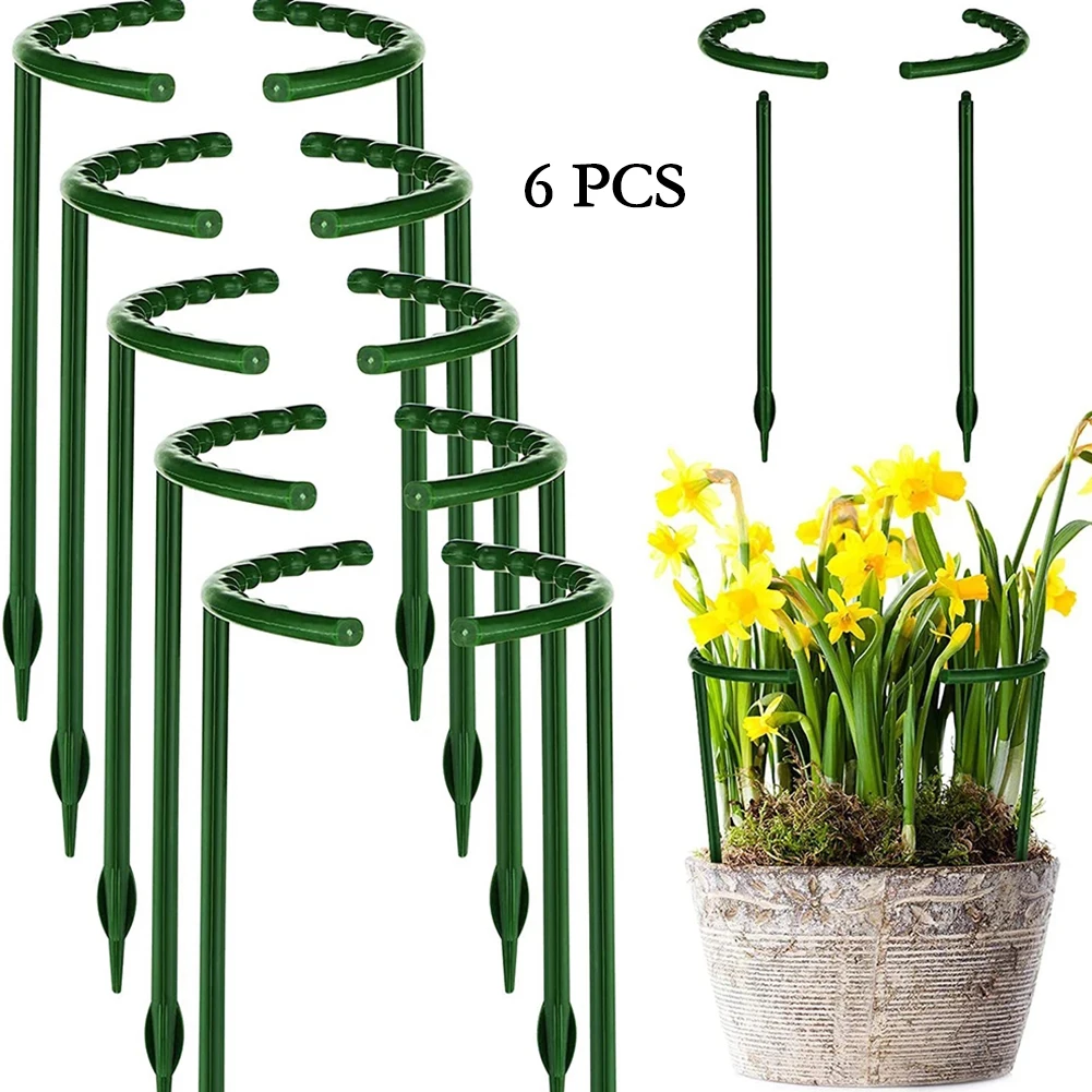 6PCS Plastic Plant Support Stand Garden Climbing Trellis Flower Stand Flower Stem Bracket Cage Fixing Rod Bonsai Holder Tool
6PCS Plastic Plant Support Stand Garden Climbing Trellis Flower Stand Flower Stem Bracket Cage Fixing Rod Bonsai Holder Tool