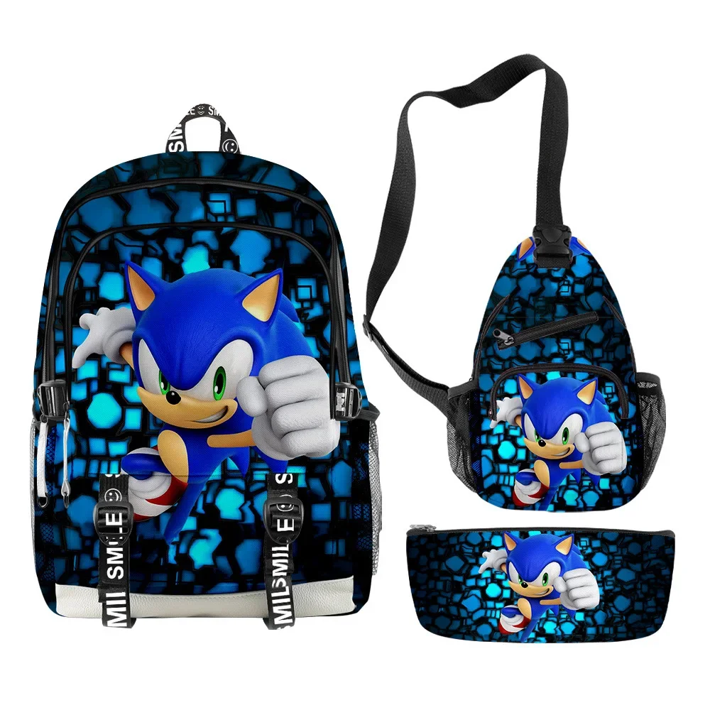 3PCS Sonic Backpack Pencil Bag Shoulder Bag Children's Student Backpack Men and Women Large-capacity Sports Portable Backpack
3PCS Sonic Backpack Pencil Bag Shoulder Bag Children's Student Backpack Men and Women Large-capacity Sports Portable Backpack