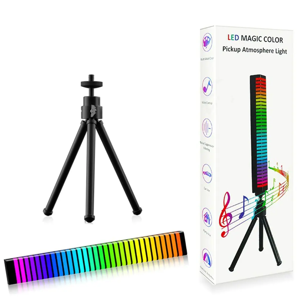 Colorful Sound Control Light USB APP Control 32 LED Voice Activated Pickup Rhythm 3D Display RGB Strip Light Computer Car Party
Colorful Sound Control Light USB APP Control 32 LED Voice Activated Pickup Rhythm 3D Display RGB Strip Light Computer Car Party