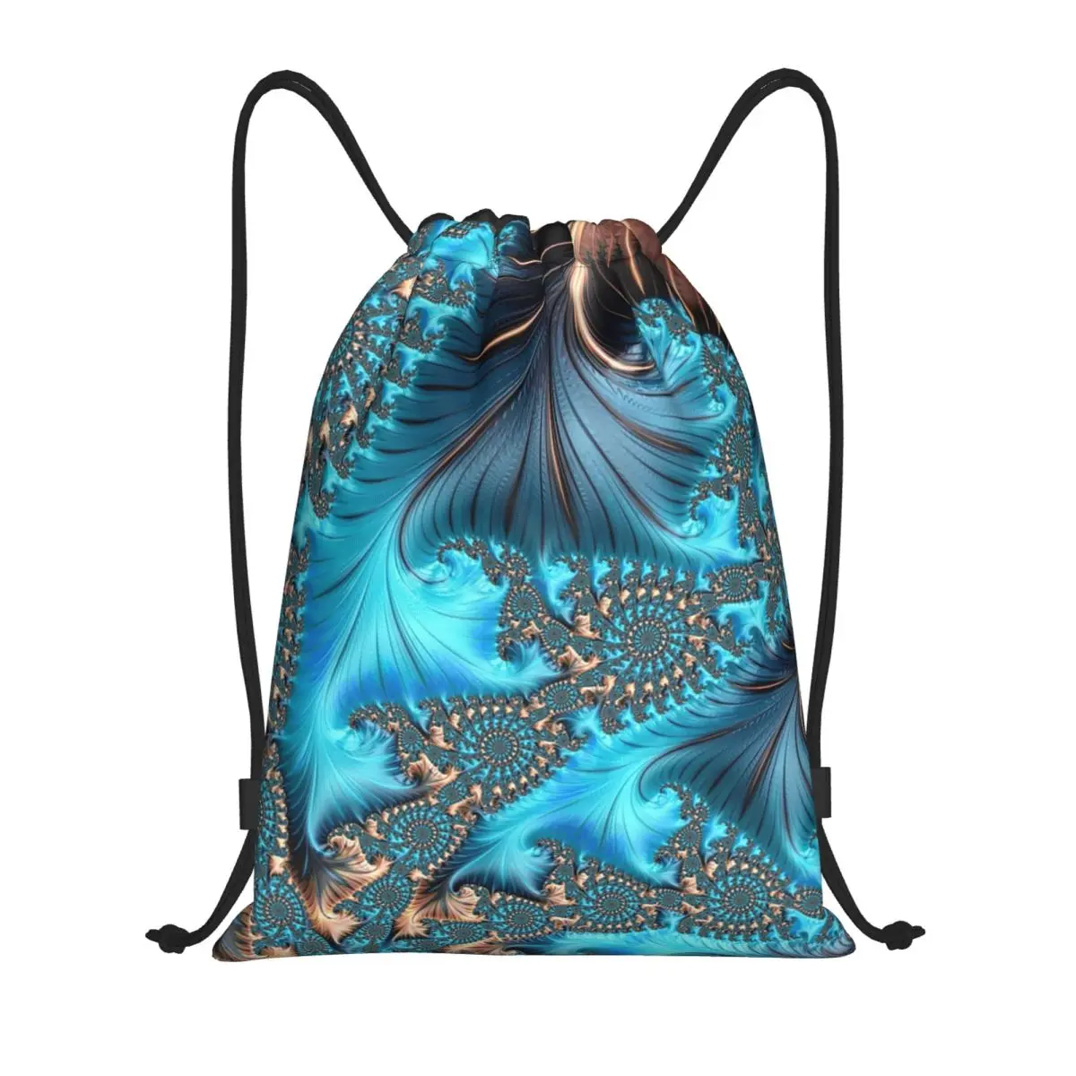 Geometric Patterns Turquoise Drawstring Backpack Sports Gym Bag for Elegant Copper And Teal Fractal Thirteen Shopping Sackpack
Geometric Patterns Turquoise Drawstring Backpack Sports Gym Bag for Elegant Copper And Teal Fractal Thirteen Shopping Sackpack