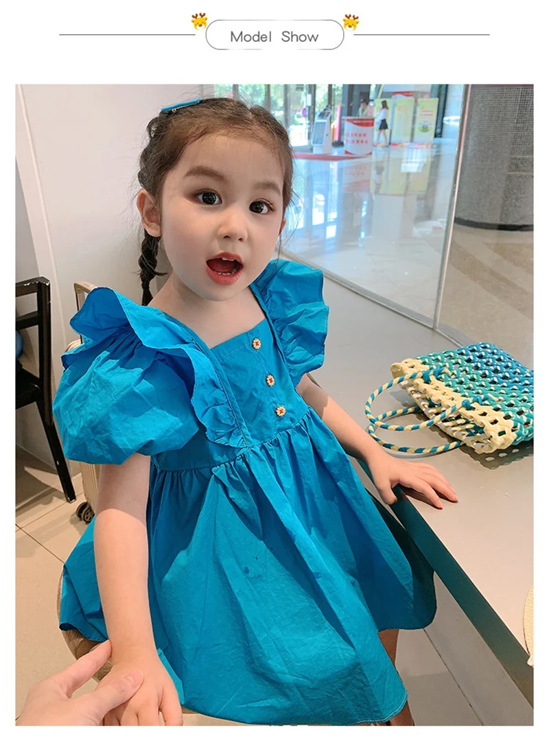 KAWAICAT Summer Dress Girls New Korean Version Of The Princess Skirt Girls Skirt Children's Foreign Style Puff Sleeve Dress
KAWAICAT Summer Dress Girls New Korean Version Of The Princess Skirt Girls Skirt Children's Foreign Style Puff Sleeve Dress