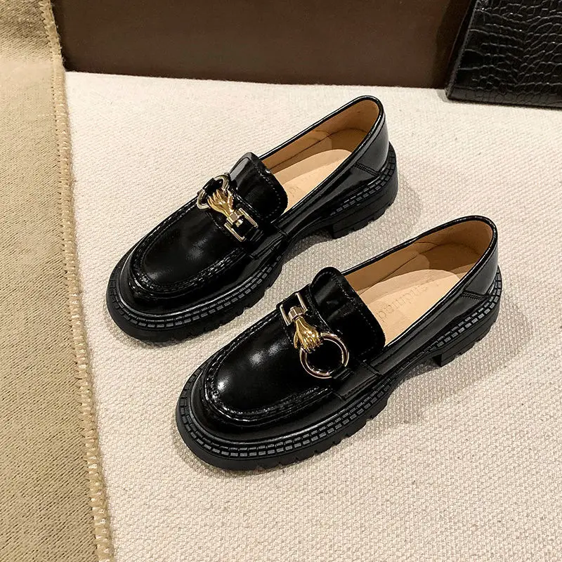 Female Penny Shoes Spring 2022 New Genuine Leather Ladies Lazy Shoes Student Platform Slip-On Loafers For Women
Female Penny Shoes Spring 2022 New Genuine Leather Ladies Lazy Shoes Student Platform Slip-On Loafers For Women