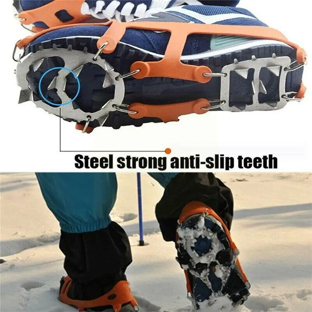 1pair 18 Crampons Steel Anti-slip Outdoor Climbing Shoes Winter Over Ice Cover Spike Gripper Crampons Fishing R8w3
1pair 18 Crampons Steel Anti-slip Outdoor Climbing Shoes Winter Over Ice Cover Spike Gripper Crampons Fishing R8w3