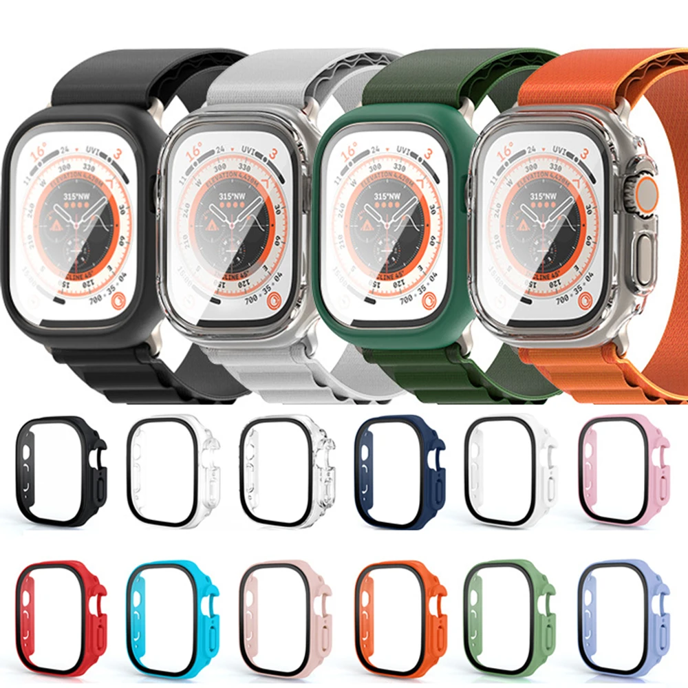 Glass+case For Apple Watch Ultra 49mm strap smartwatch PC Bumper+Screen Protector Tempered Cover iwatch series band Accessories
Glass+case For Apple Watch Ultra 49mm strap smartwatch PC Bumper+Screen Protector Tempered Cover iwatch series band Accessories