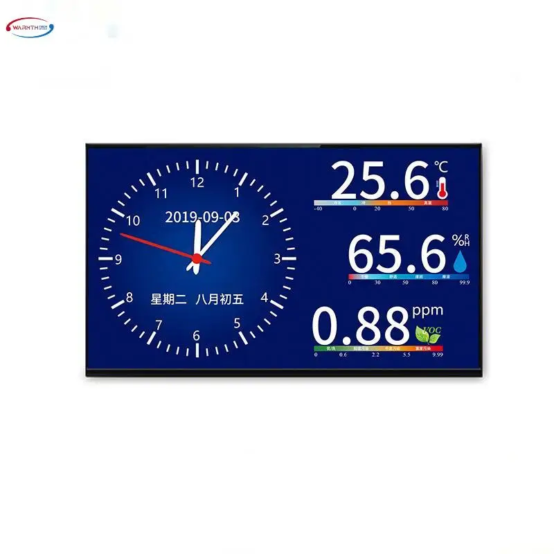 32 Inch Display VOC PM2.5 CO2 HCHO Temperature And Humidity WIFI Air Quality Monitoring Solution Customized Sensor
32 Inch Display VOC PM2.5 CO2 HCHO Temperature And Humidity WIFI Air Quality Monitoring Solution Customized Sensor